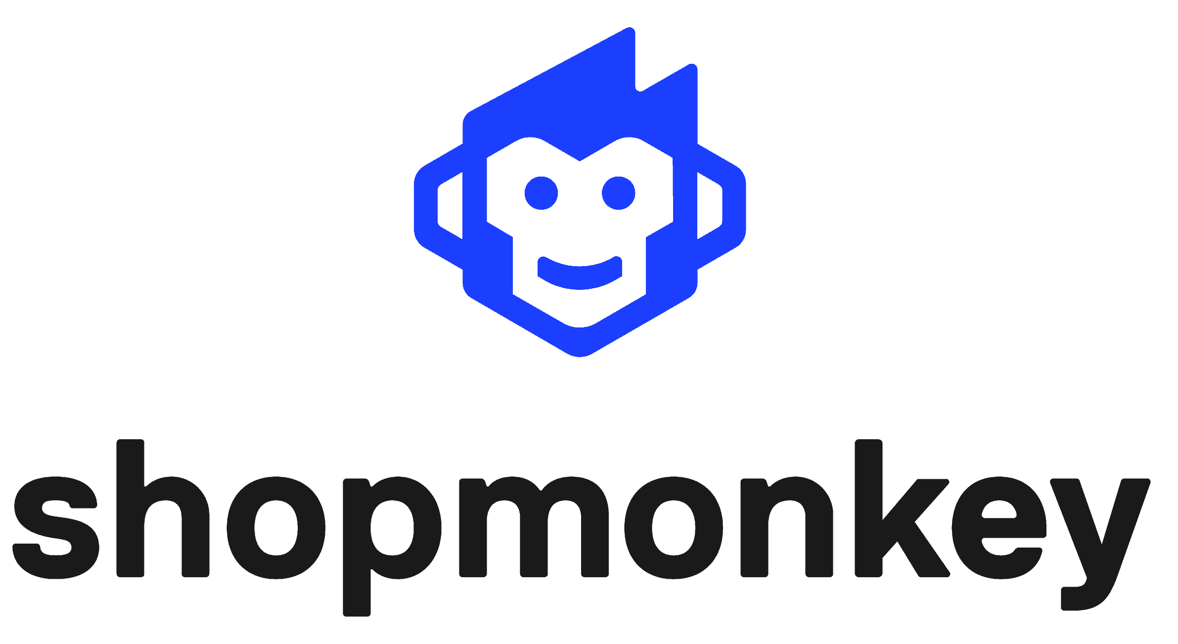 Shopmonkey Logo with title below icon.